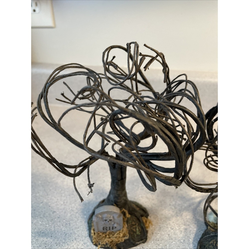 Dept. 56 Halloween Haunted Sounds Lit Trees Halloween Village Accessories - Picture 3 of 16